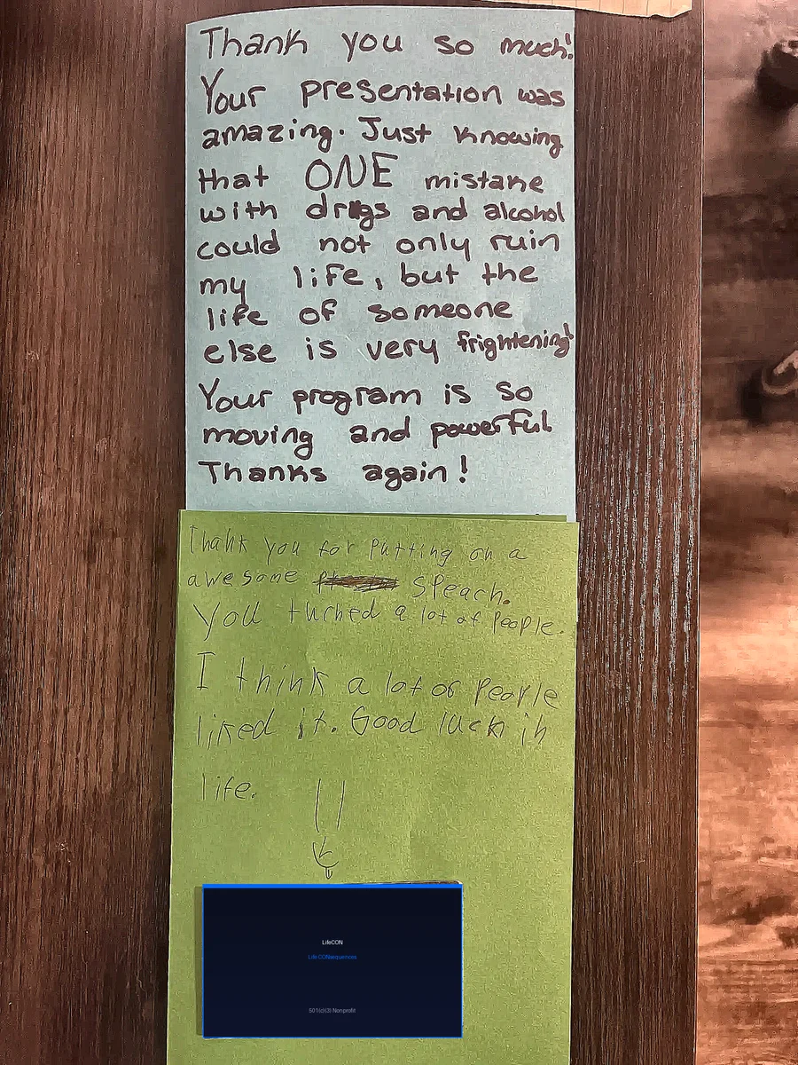 Student Letters - Heartfelt words of gratitude